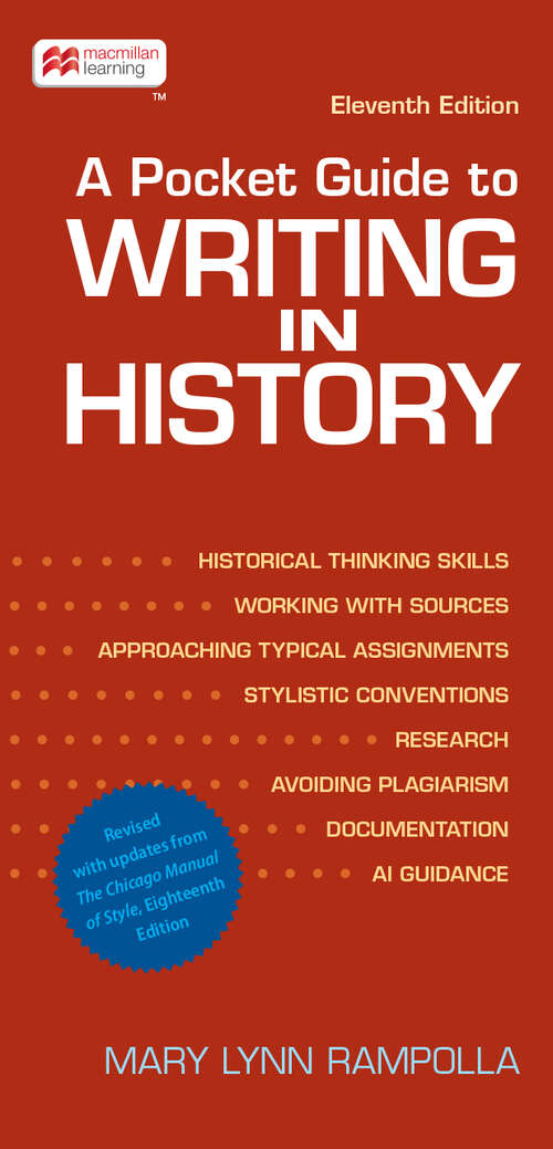 Book cover of A Pocket Guide to Writing in History