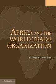 Book cover of Africa and the World Trade Organization