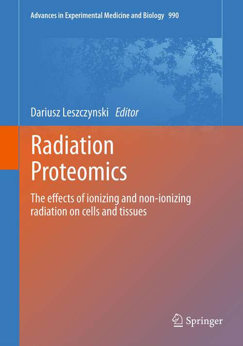 Book cover of Radiation Proteomics