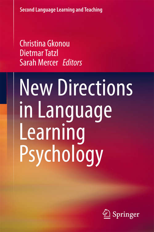 Book cover of New Directions in Language Learning Psychology
