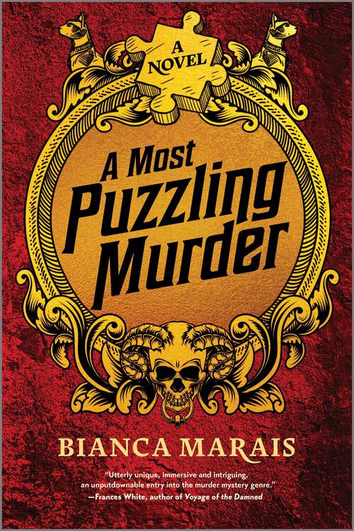 Book cover of A Most Puzzling Murder: A quirky, humorous locked room murder mystery with riddles and puzzles for the reader to solve (Original)