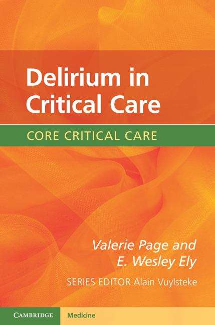 Book cover of Delirium in Critical Care