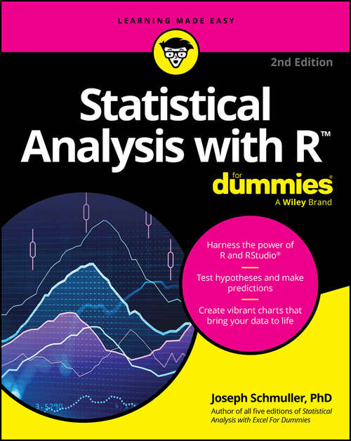 Book cover of Statistical Analysis with R For Dummies