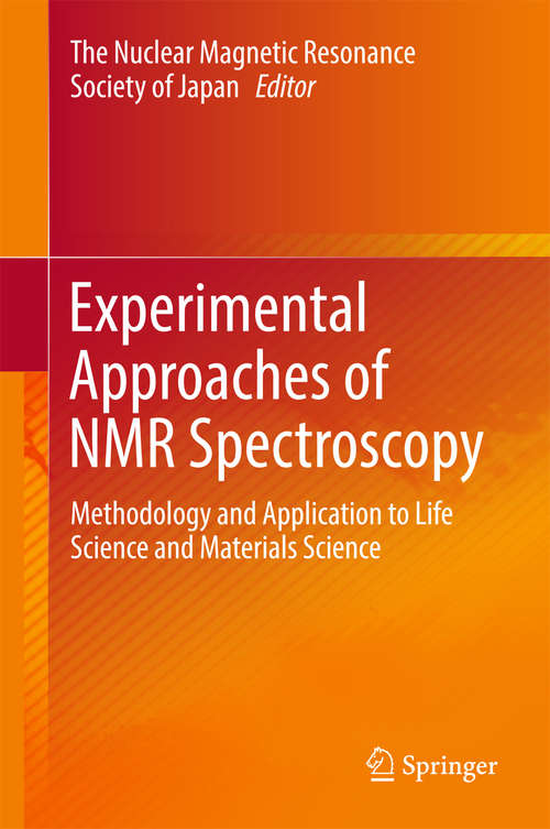Book cover of Experimental Approaches of NMR Spectroscopy