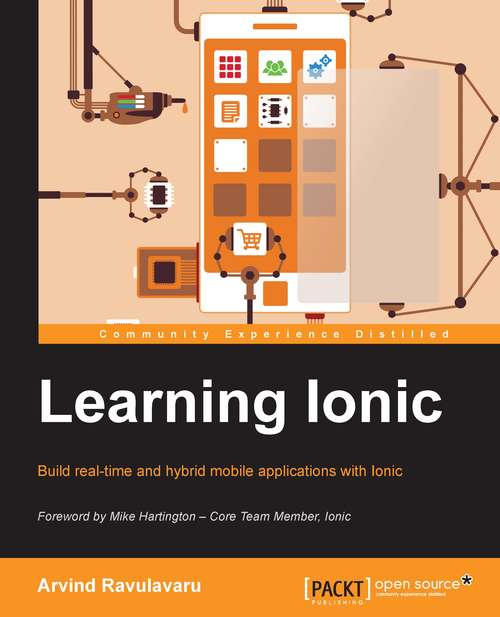 Book cover of Learning Ionic