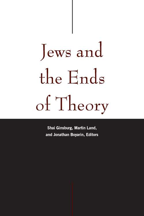 Book cover of Jews and the Ends of Theory (1)