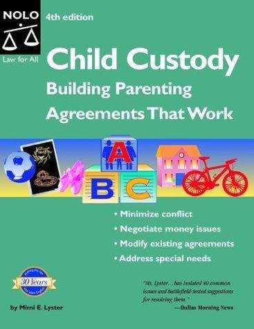 Book cover of Child Custody: Building Parenting Agreements That Work