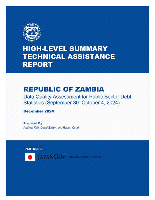 Book cover of Zambia: Data Quality Assessment for Public Sector Debt Statistics (September 30–October 4, 2024)
