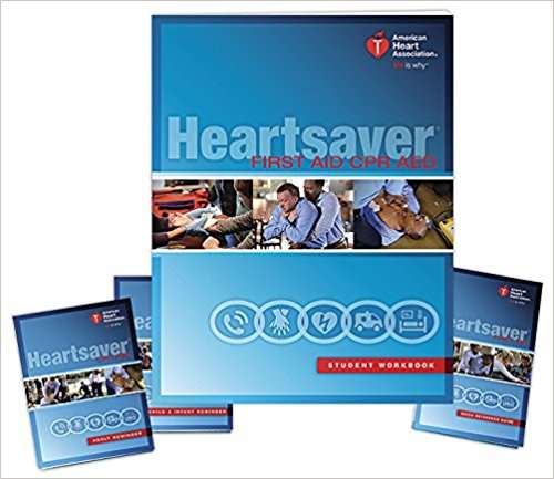 Book cover of Heartsaver First Aid CPR AE3D Student Workbook