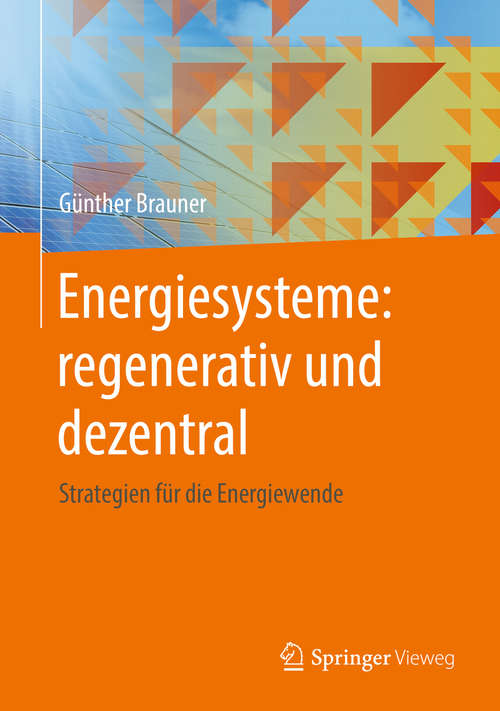 Book cover of Energiesysteme: regenerativ und dezentral