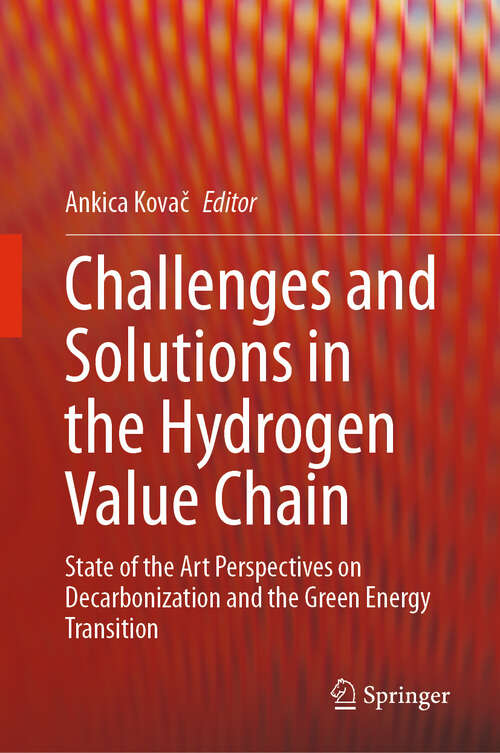 Book cover of Challenges and Solutions in the Hydrogen Value Chain: State of the Art Perspectives on Decarbonization and the Green Energy Transition