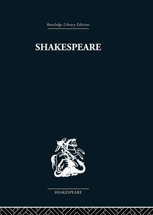 Book cover of Shakespeare: The Poet in his World