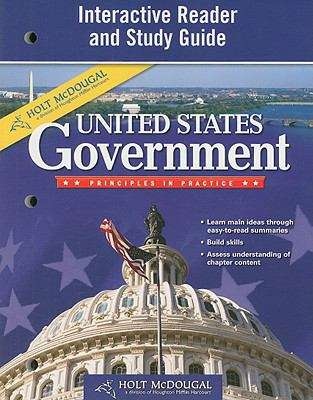 Book cover of United States Government: Principles in Practice (Interactive Reader and Study Guide with Answer Key)