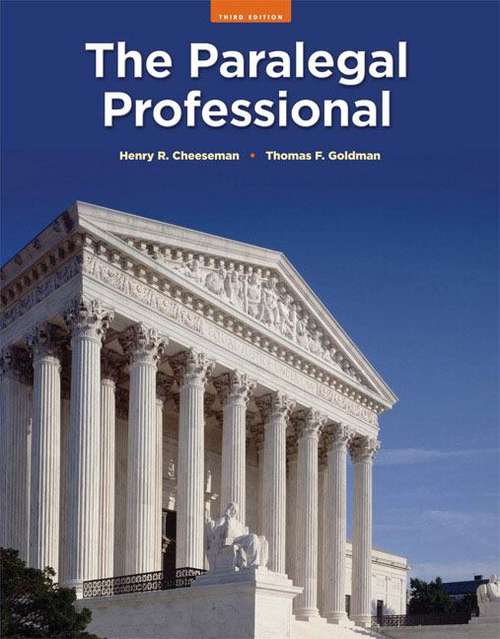 Book cover of The Paralegal Professional (3rd Edition)