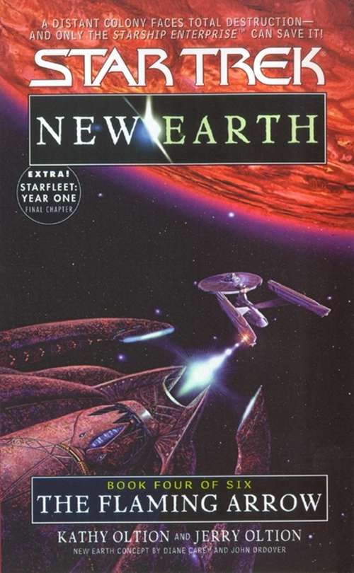 Book cover of The Flaming Arrow: New Earth #4 (Star Trek: Vanguard  #92)