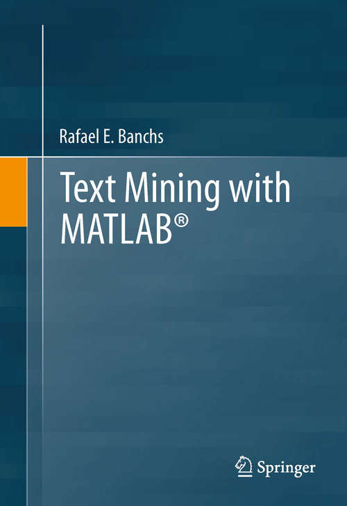 Book cover of Text Mining with MATLAB®