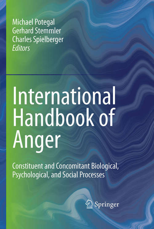 Book cover of International Handbook of Anger
