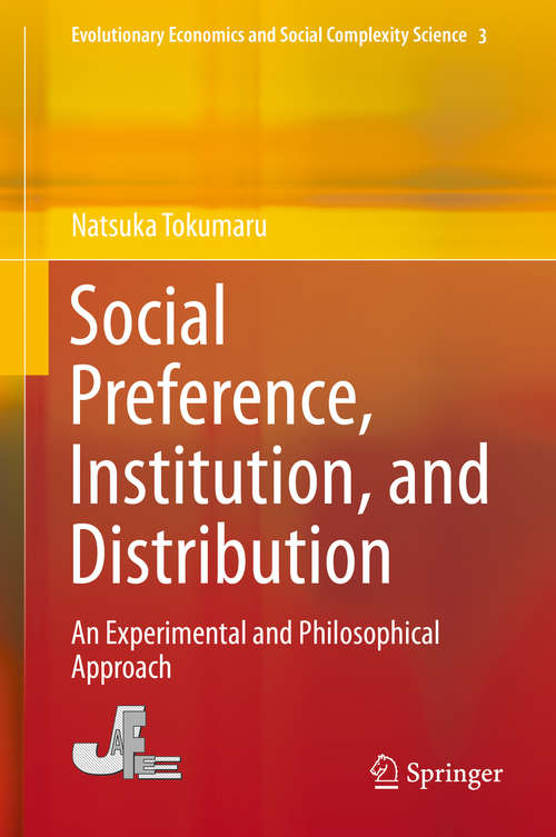 Book cover of Social Preference, Institution, and Distribution