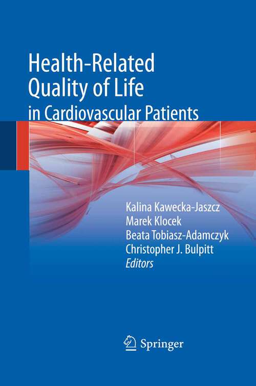 Book cover of Health-related quality of life in cardiovascular patients