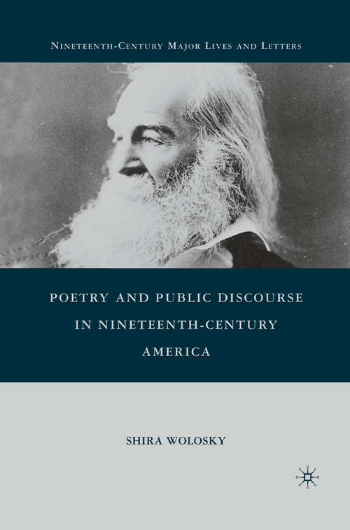 Book cover of Poetry and Public Discourse in Nineteenth-Century America