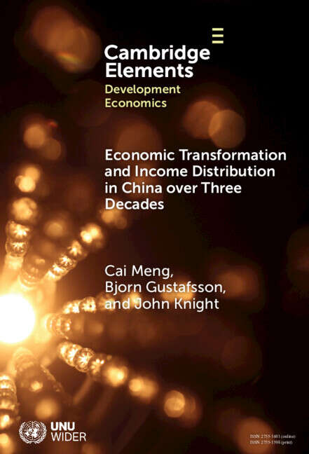 Book cover of Elements in Development Economics: Economic Transformation and Income Distribution in China over Three Decades
