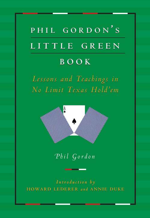 Book cover of Phil Gordon's Little Green Book