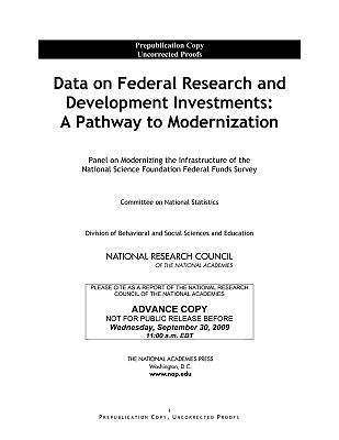 Book cover of Data on Federal Research and Development Investments: A Pathway to Modernization