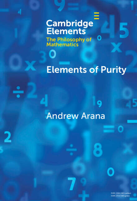 Book cover of Elements of Purity (Elements in the Philosophy of Mathematics)