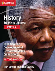 Book cover of History for the IB Diploma: Evolution and Development of Democratic States (1848-2000)