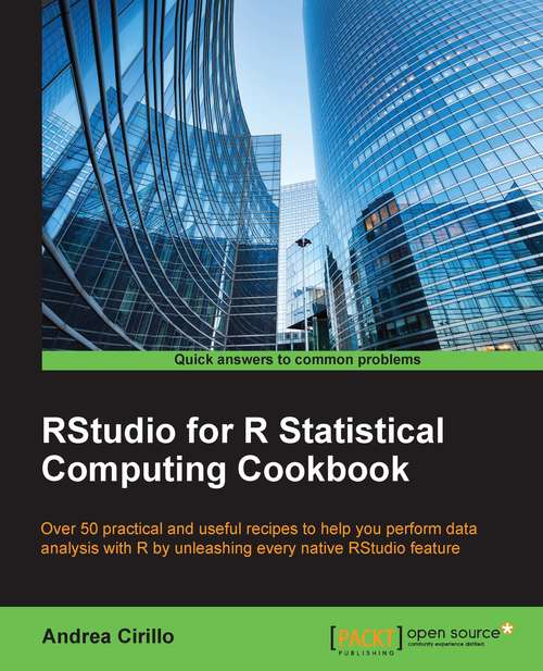 Book cover of RStudio for R Statistical Computing Cookbook