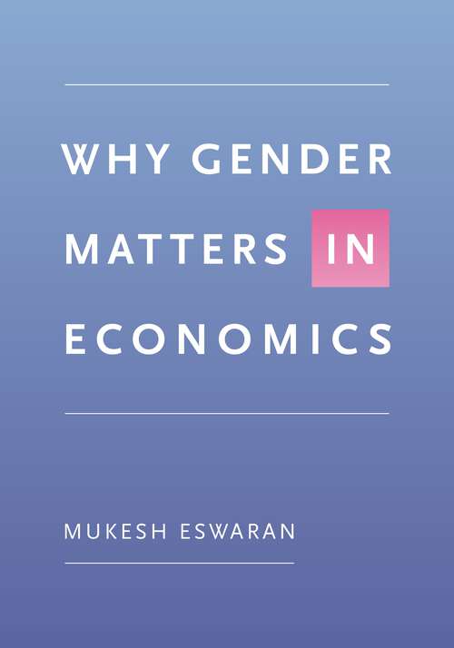 Book cover of Why Gender Matters in Economics