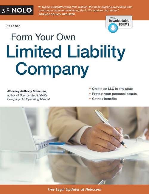 Book cover of Form Your Own Limited Liability Company (3rd edition)