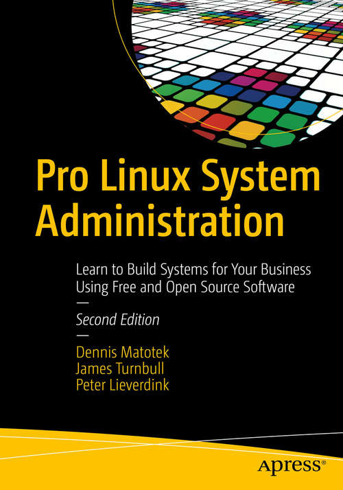 Book cover of Pro Linux System Administration