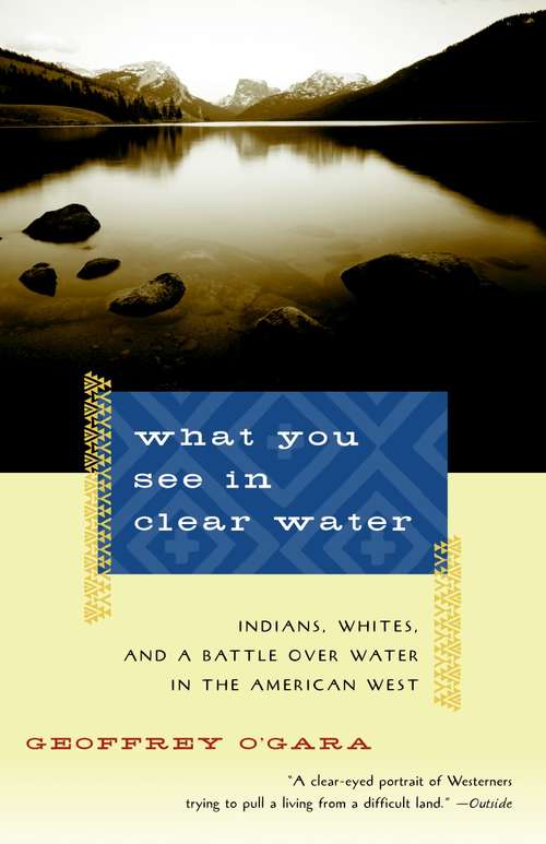 Book cover of What You See in Clear Water: Live on the Wind River Reservation