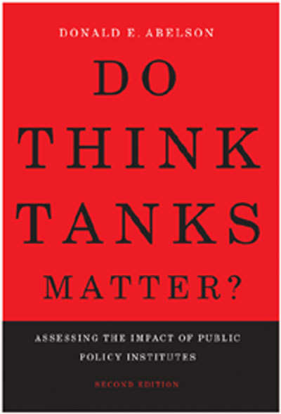 Book cover of Do Think Tanks Matter?