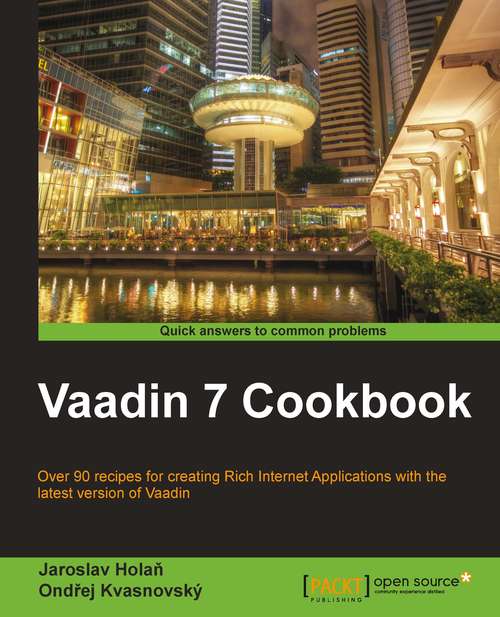 Book cover of Vaadin 7 Cookbook