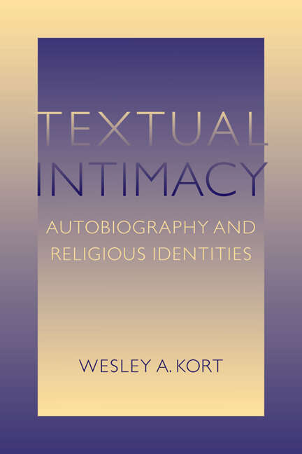 Book cover of Textual Intimacy: Autobiography and Religious Identities