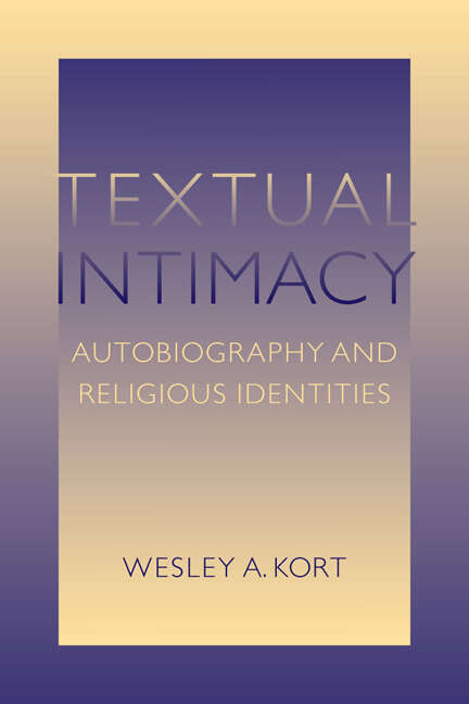 Book cover of Textual Intimacy: Autobiography and Religious Identities (Studies in Religion and Culture)