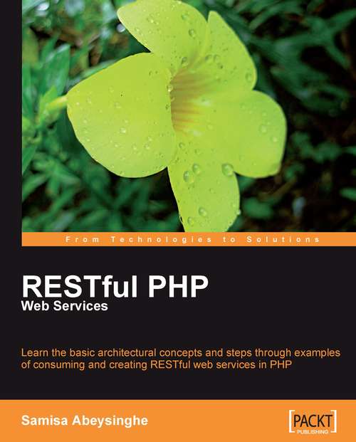 Book cover of RESTful PHP Web Services
