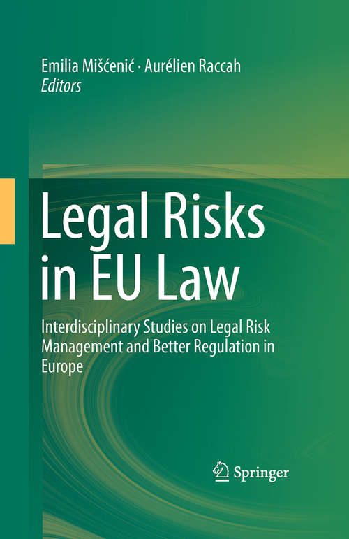 Book cover of Legal Risks in EU Law