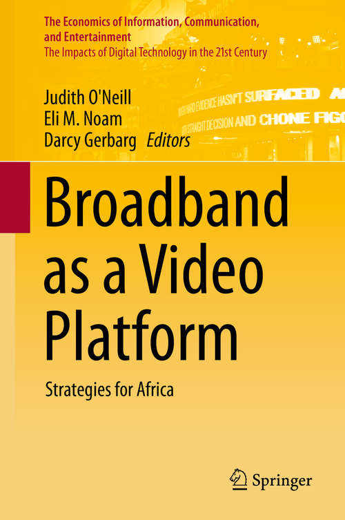 Book cover of Broadband as a Video Platform