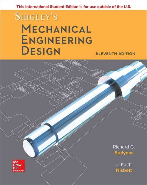 Book cover of Shigley's Mechanical Engineering Design (Eleventh Edition)