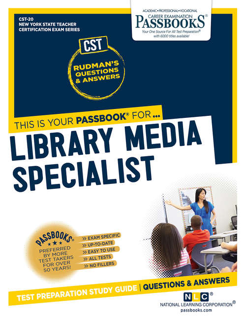 Book cover of Library Media Specialist: Passbooks Study Guide (New York State Teacher Certification Examination Series (NYSTCE))
