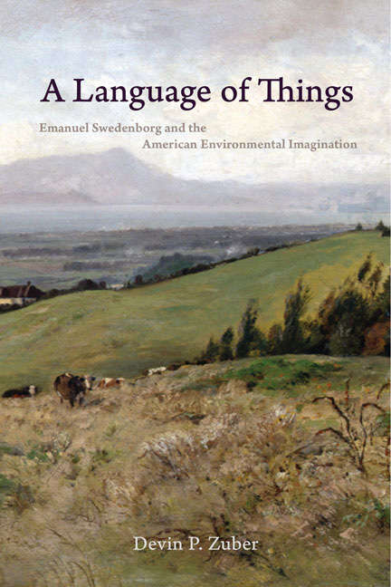Book cover of A Language of Things: Emanuel Swedenborg and the American Environmental Imagination (Studies in Religion and Culture)