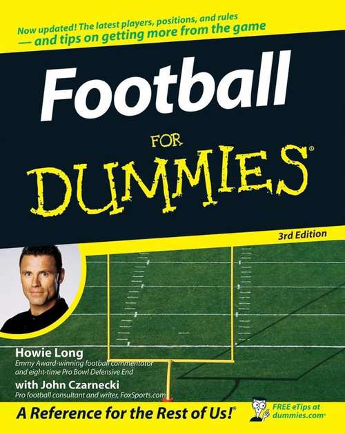 Book cover of Football For Dummies, 3rd Edition