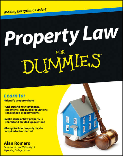 Book cover of Property Law For Dummies