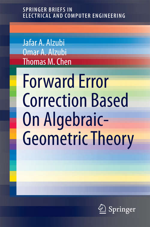 Book cover of Forward Error Correction Based On Algebraic-Geometric Theory