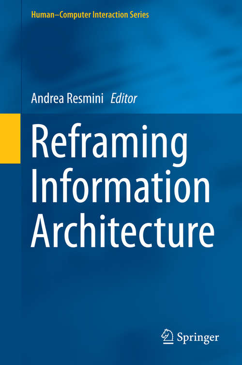 Book cover of Reframing Information Architecture