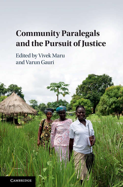 Book cover of Community Paralegals and the Pursuit of Justice