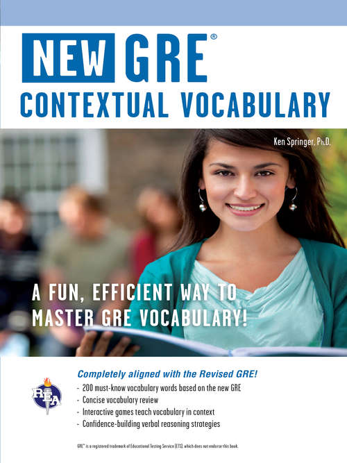 Book cover of GRE Contextual Vocabulary (GRE Test Preparation)
